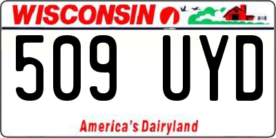 WI license plate 509UYD