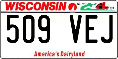 WI license plate 509VEJ