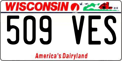 WI license plate 509VES