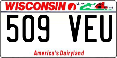WI license plate 509VEU