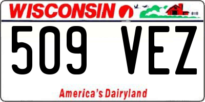 WI license plate 509VEZ