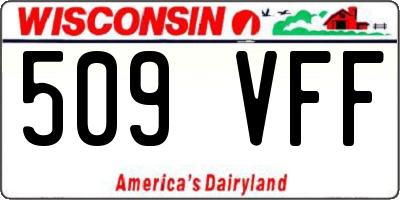WI license plate 509VFF