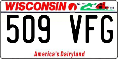 WI license plate 509VFG