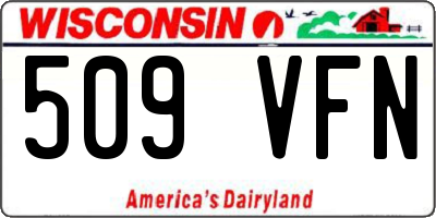 WI license plate 509VFN