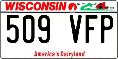 WI license plate 509VFP