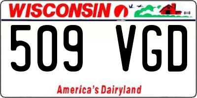 WI license plate 509VGD
