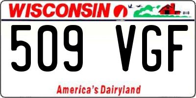 WI license plate 509VGF