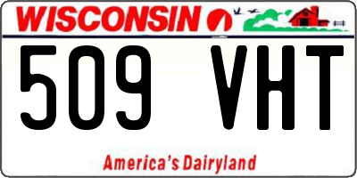 WI license plate 509VHT
