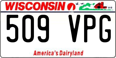 WI license plate 509VPG