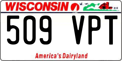 WI license plate 509VPT