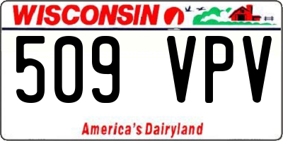 WI license plate 509VPV