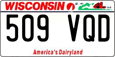 WI license plate 509VQD