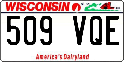 WI license plate 509VQE