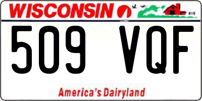 WI license plate 509VQF