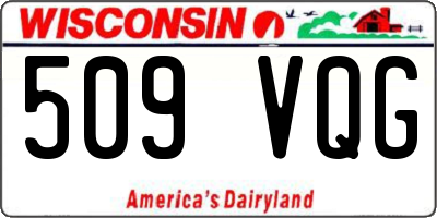 WI license plate 509VQG