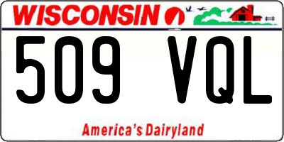 WI license plate 509VQL