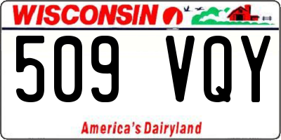 WI license plate 509VQY