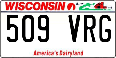 WI license plate 509VRG