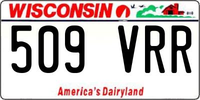WI license plate 509VRR