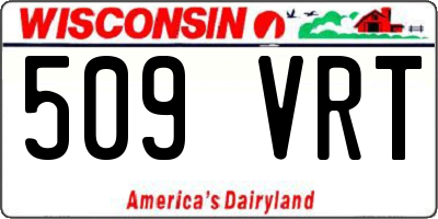 WI license plate 509VRT