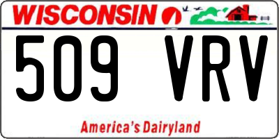 WI license plate 509VRV