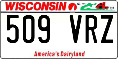 WI license plate 509VRZ