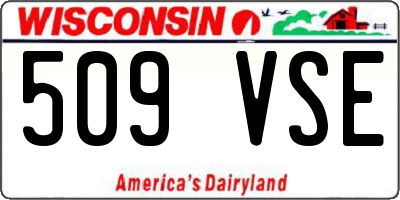 WI license plate 509VSE
