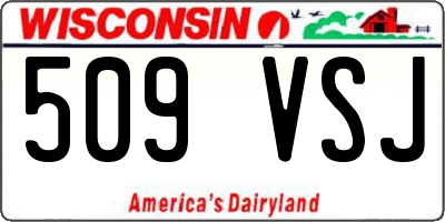 WI license plate 509VSJ