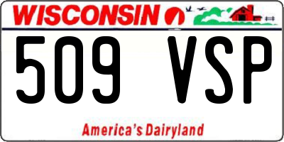 WI license plate 509VSP