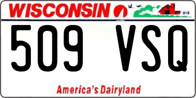 WI license plate 509VSQ