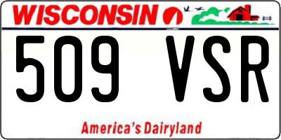 WI license plate 509VSR