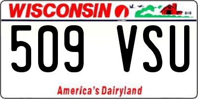 WI license plate 509VSU