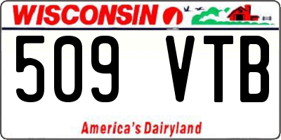 WI license plate 509VTB