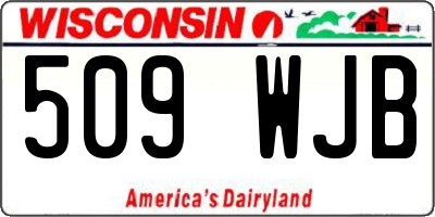 WI license plate 509WJB