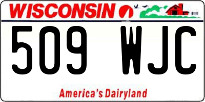 WI license plate 509WJC