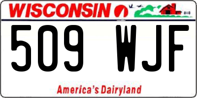 WI license plate 509WJF