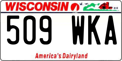 WI license plate 509WKA