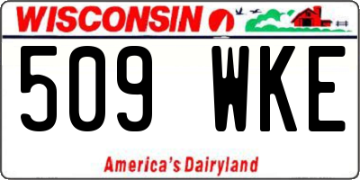WI license plate 509WKE
