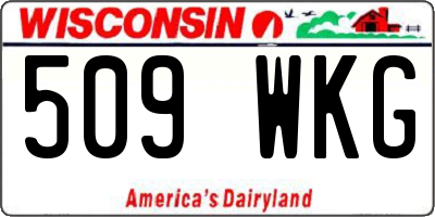WI license plate 509WKG