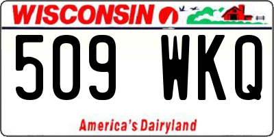 WI license plate 509WKQ