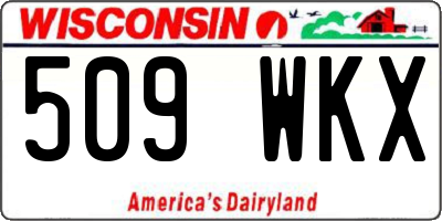 WI license plate 509WKX