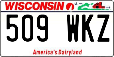 WI license plate 509WKZ
