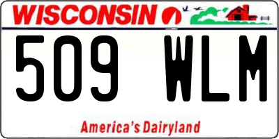 WI license plate 509WLM