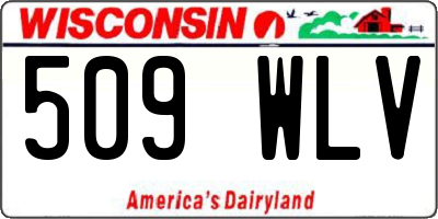 WI license plate 509WLV