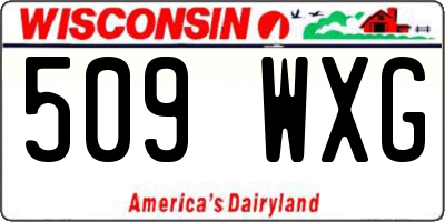 WI license plate 509WXG