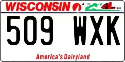 WI license plate 509WXK