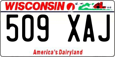 WI license plate 509XAJ