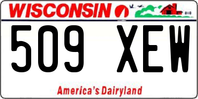WI license plate 509XEW