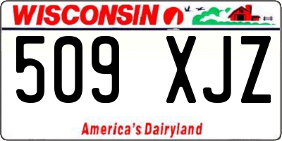 WI license plate 509XJZ