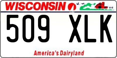 WI license plate 509XLK